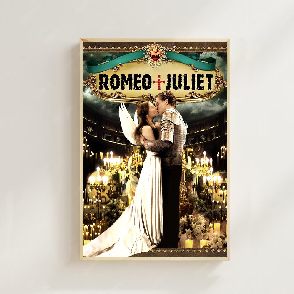 Romeo + Juliet (1996) Movie Poster: Canvas Art Printhome Decor,wall  Art,retro Poster for Gift - Etsy, image size:1000x1000