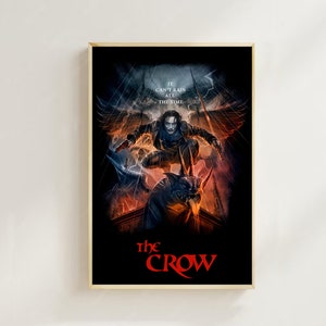 The Crow (1994)--Impressão de pôster de filme, decoração para casa, pôster de arte para presente, arte de filme vintage, pôster de tela