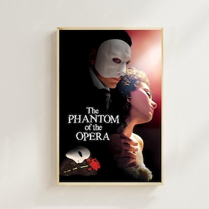 Das Phantom der Oper--Movie Poster(Regular Style) Art Prints, Home Decor, Vintage Movie Poster, Canvas Poster