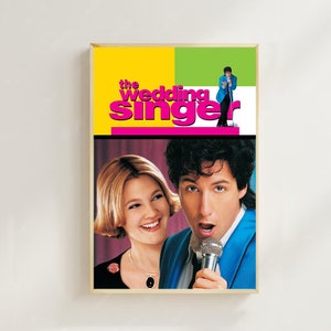 The Wedding Singer--Pôster de filme (estilo regular) Impressões de arte, decoração para casa, pôster de filme vintage, pôster de tela