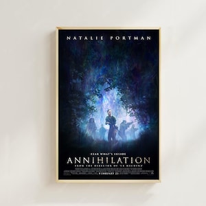Annihilation (2018) Movie Poster: Sci-Fi Canvas Art Print,Room decor,Wall Art,Poster Gift,Film Fan Collection