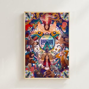 Tudo em todos os lugares ao mesmo tempo (2022) - Pôster de filme (estilo regular) Impressão artística, Decoração para casa, Pôster de arte para presente, Pôster em tela
