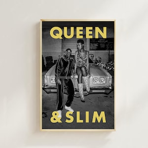 Queen & Slim (2019)--Pôster de filme (estilo regular) Impressões de arte, decoração para casa, pôster de filme vintage, pôster de tela