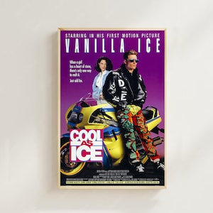 Cool as Ice -- Impressão de pôster de filme, decoração para casa, pôster de arte para presente, arte de filme vintage, pôster de tela