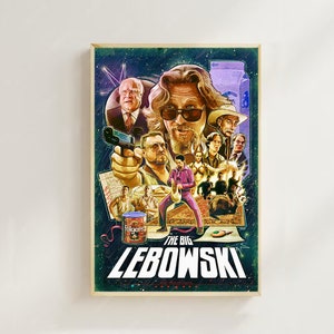 The Big Lebowski (1998)--Movie Poster (Regular Style) Art Printing,Home Decor,Art Poster for Gift, Vintage Film Art，Canvas Poster