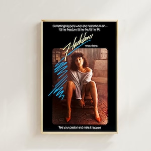 Flashdance (1983)-Pôster de filme (estilo regular) Impressão artística, decoração para casa, pôster de arte para presente, arte de filme vintage, pôster em tela