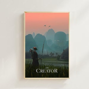 O Criador (2023) - Pôster de filme (estilo regular) Impressões artísticas, decoração para casa, pôster de arte para presente, pôster em tela