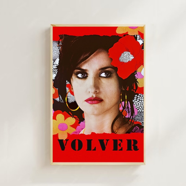 Volver (2006) -- affiche de film (style classique), impressions d'art, décoration d'intérieur, affiche de film vintage, affiche sur toile