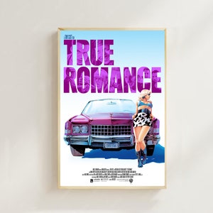 True Romance (1993)--Pôster de filme (estilo regular) Impressões de arte, decoração para casa, pôster de filme vintage, pôster de tela