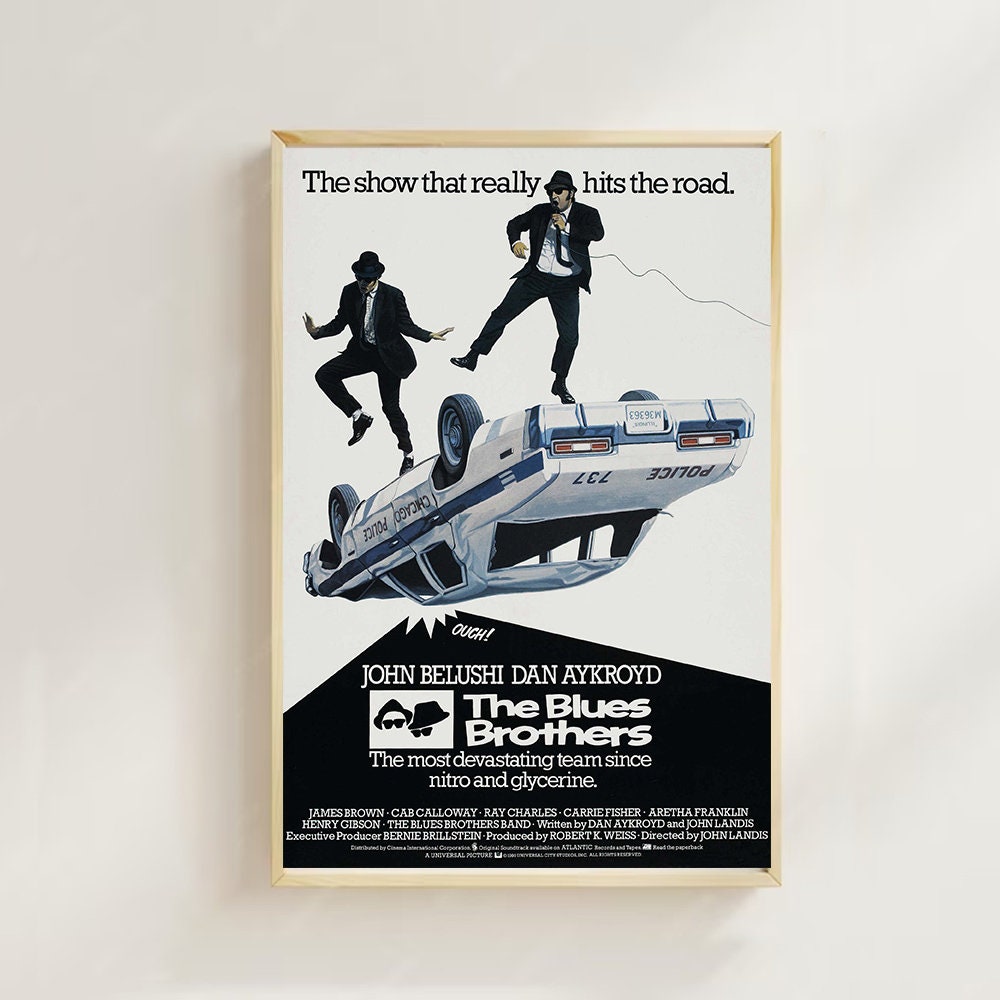 ブルース・ブラザーズ映画ポスター：1980年代のクラシック映画アート