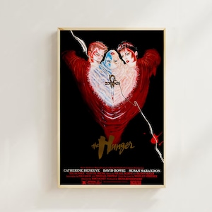 The Hunger (1983)--Impressão de pôster de filme, decoração para casa, pôster de arte para presente, arte de filme vintage, pôster de tela