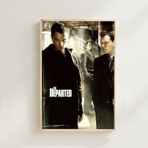 The Departed (2006)-Cartaz de filme (estilo regular)Impressão artística, decoração para casa, impressão de pôsteres de filmes, pôster de arte para presente, pôster de tela