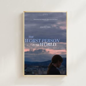 A Pior Pessoa do Mundo (2021) - Pôster de Filme (Estilo Regular) Impressão Artística, Decoração para Casa, Pôster de Arte para Presente, Arte de Parede, Pôster em Tela