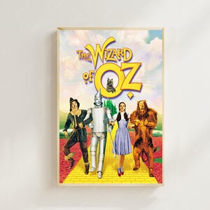 O Mágico de Oz (1939)--Pôster de filme (estilo regular) Impressões de arte, decoração para casa, pôster de filme vintage, pôster de tela