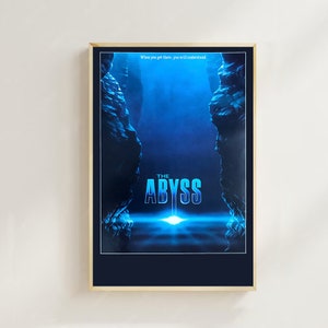 The Abyss (1989) - Cartaz de filme (estilo regular) Impressões de arte, decoração para casa, cartaz de arte para presente, cartaz de tela