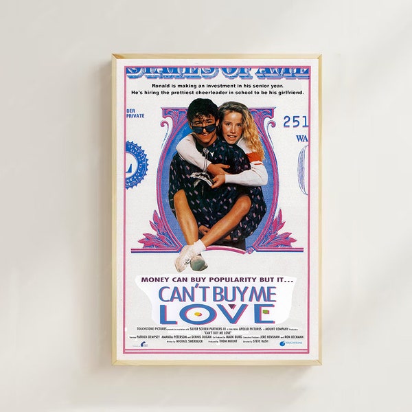 Kann mich nicht kaufen Liebe (1987)--Movie Poster(Regular Style) Art Prints, Home Decor,Vintage Movie Poster,Leinwand Poster