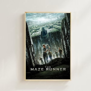 The Maze Runner (2014)--Movie  Poster(Regular Style) Art Prints,Home Decor,Vintage Movie Poster,Canvas Poster