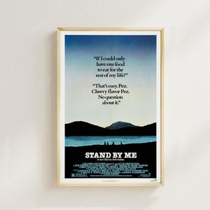 Stand by Me - Impressão de pôster de filme, decoração para casa, pôster de arte para presente, arte de filme vintage, pôster de tela