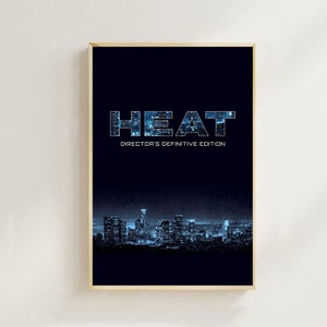 Heat - Cartaz de filme (estilo regular) impressões de arte, decoração para casa, cartaz de arte para presente, cartaz de tela