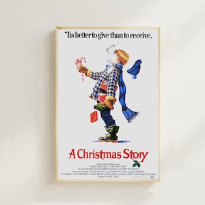 A Christmas Story (1983)- Movie Poster(Regular Style) Art Prints,Home Decor, Art Poster for Gift, Vintage Film Art，Canvas Poster