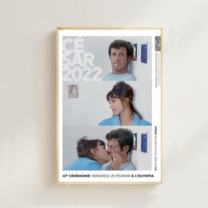 Pierrot le Fou (1965)--Pôster de filme (estilo regular) impressão de arte, decoração para casa, impressão de pôsteres de filme, pôster de arte para presente, pôster de tela