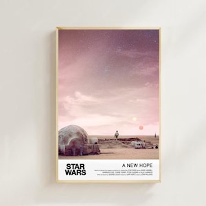 Star Wars Movie Poster Art Print: Vintage Film Canvas,Room decor,Wall Art,Poster Gift,Film Fan Collection