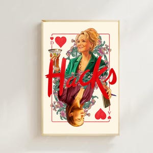 Hacks (2021) - Póster de película (estilo regular), láminas artísticas, decoración del hogar, póster de película vintage, póster en lienzo