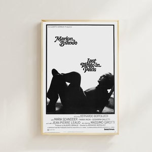 El último tango en París: póster de película impreso, decoración del hogar, póster artístico para regalo, arte cinematográfico vintage, póster en lienzo