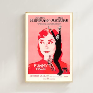 Audrey Hepburn - Cartaz de filme (estilo regular) - Impressões artísticas, decoração para casa, cartaz de arte para presente, cartaz em tela