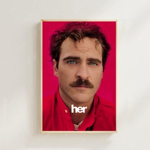Ela - Cartaz de filme (estilo regular) Impressões artísticas, decoração para casa, cartaz de arte para presente, pôster em tela