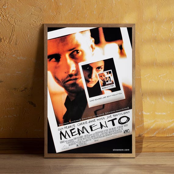 Memento Movie Poster Art Print: Vintage Film Canvas,room Decor