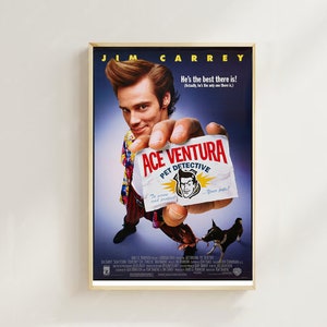 Ace Ventura--Impressão de pôster de filme, decoração para casa, pôster de arte para presente, arte de filme vintage, pôster de tela