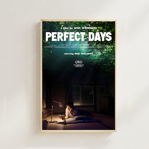 Días Perfectos (2023): Póster de película (estilo regular), impresiones artísticas, decoración del hogar, póster de película vintage, póster en lienzo