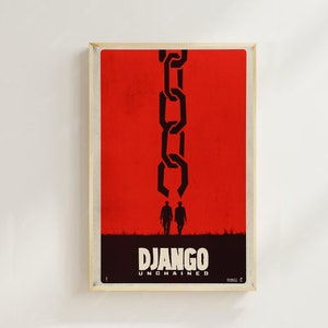 Django Unchained (2012)--Movie  Poster (Regular Style)   art  printing, Home Decor, Art Poster for Gift，Canvas Poster