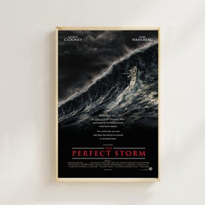 The perfect storm--Movie  Poster(Regular Style) Art Prints,Home Decor,Vintage Movie Poster,Canvas Poster
