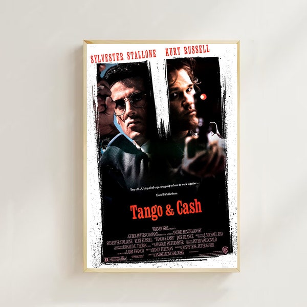 Tango & Cash (1989) -- Impression d'art d'affiche de film, décoration d'intérieur, affiche d'art pour cadeau, art de film vintage, affiche sur toile