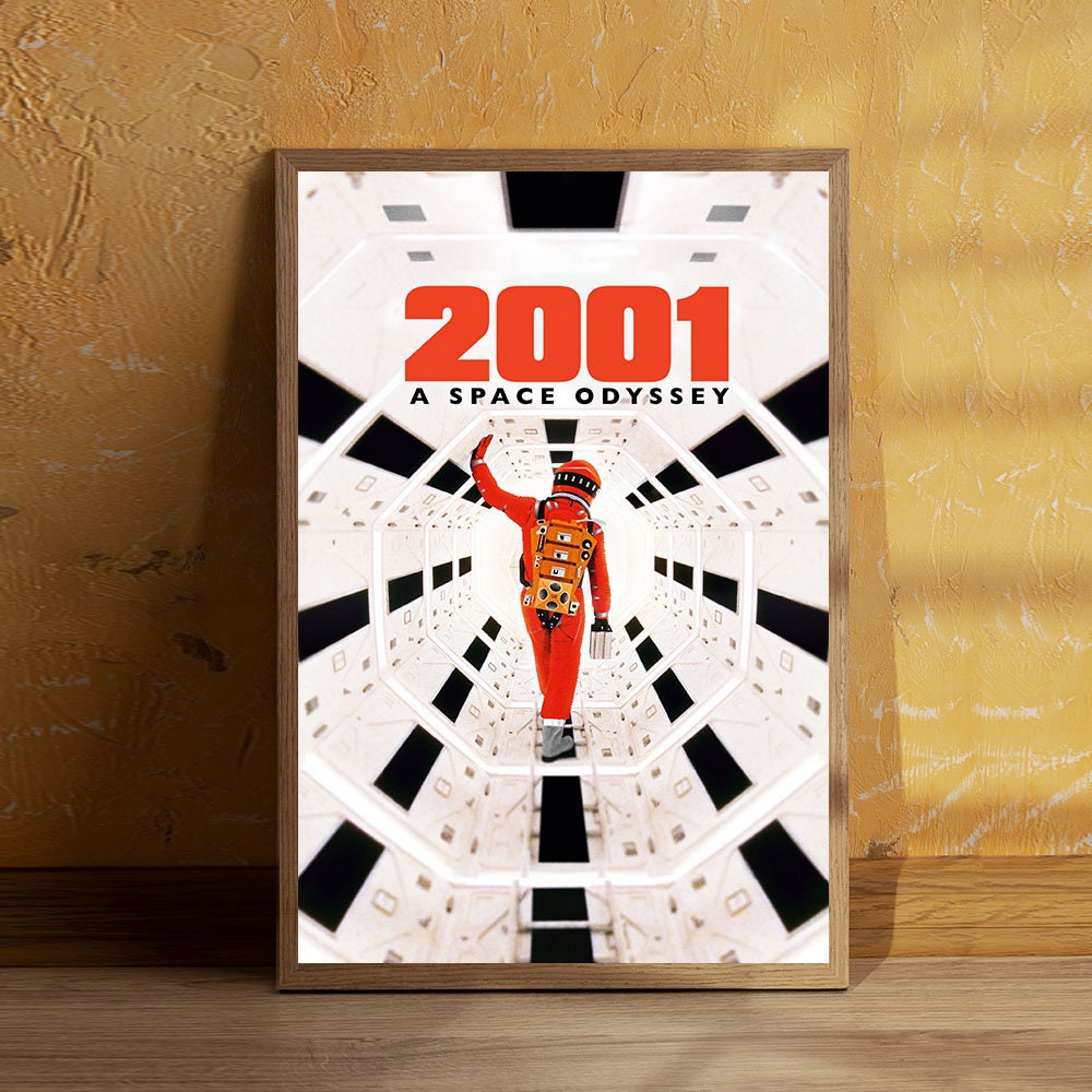 Poster Classique Vintage 2001 « A Space Odyssey » - Impression Sur Toile - Décoration Murale - Moderne - Pour Chambre à Coucher - 40 X 60 Cm