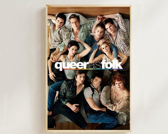 Queer As Folk (2000)--Movie  Poster(Regular Style) Art Prints,Home Decor,Vintage Movie Poster,Canvas Poster