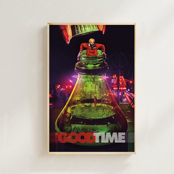 Good Time (2017) - Filmposter (normale stijl) kunstdruk, woondecoratie, canvas, kunstposter voor cadeau, canvasposter