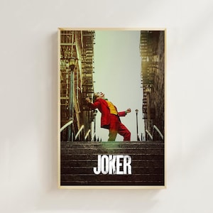 Joker (2019) --Movie Poster(Regular Style) Art Prints, Home Decor, Vintage Movie Poster,Leinwand Poster