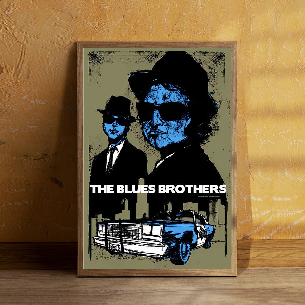 ブルース・ブラザーズ映画ポスター：1980年代のクラシック映画アート