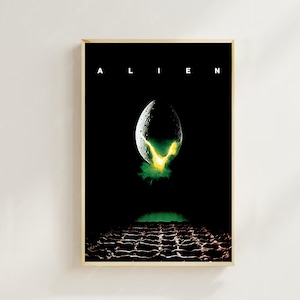 Alien (1979) - Cartaz de filme (estilo regular) impressões de arte, decoração para casa, cartaz de arte para presente, cartaz de tela
