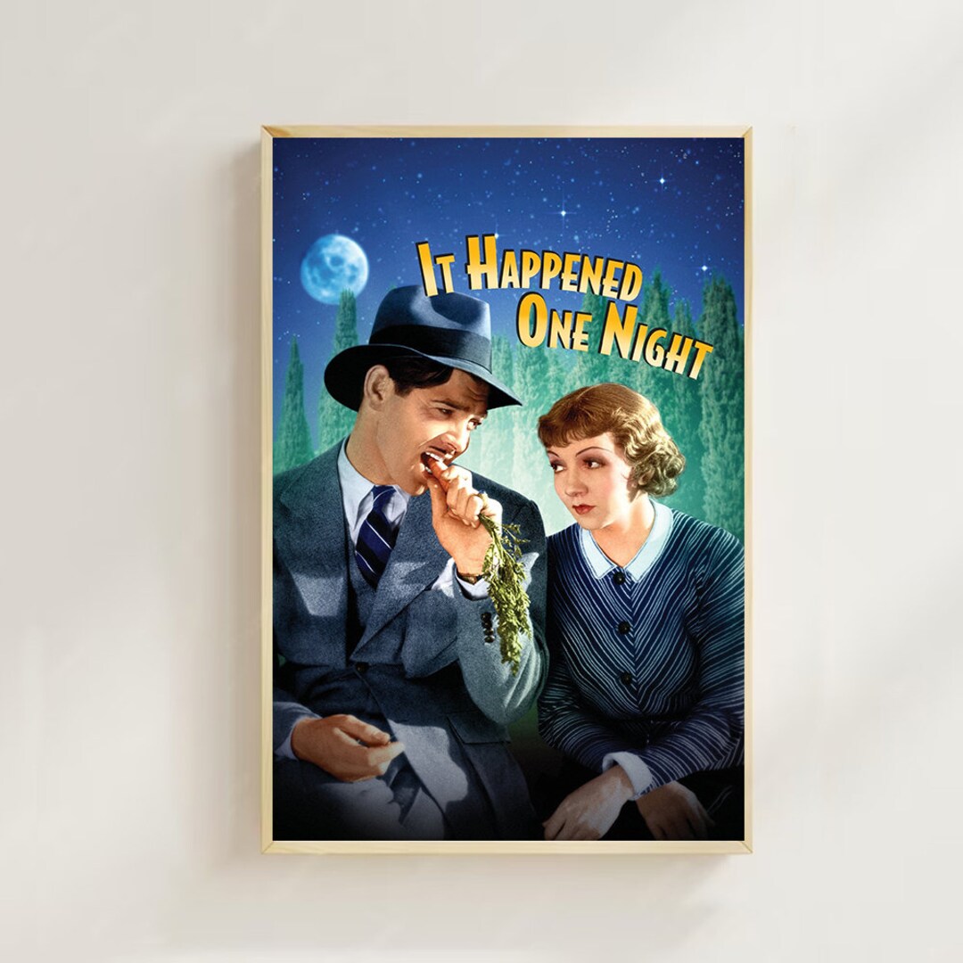 It Happened One Night (1934)--movie Poster(regular Style) Art Prints ...