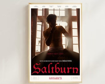 Saltburn Movie Poster: Vintage Style Art Print,Room decor,Wall Art,Poster Gift,Film Fan Collection
