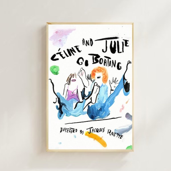 Céline et Julie vont en bateau - Movie  Poster (Regular Style) Art Prints,Home Decor, Art Poster for Gift，Canvas Poster
