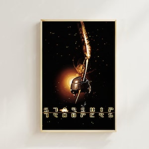 Starship Troopers (1997)--Movie  Poster(Regular Style) Art Prints,Home Decor,Vintage Movie Poster,Canvas Poster