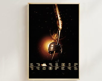 Starship Troopers (1997)--Movie  Poster(Regular Style) Art Prints,Home Decor,Vintage Movie Poster,Canvas Poster