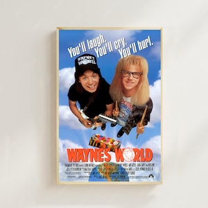Wayne's World (1992)--Pôster de filme (estilo regular) Impressões de arte, decoração para casa, pôster de filme vintage, pôster de tela