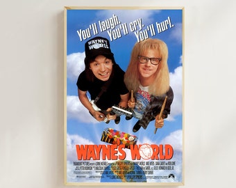 Wayne's World (1992)--Movie  Poster(Regular Style) Art Prints,Home Decor,Vintage Movie Poster,Canvas Poster