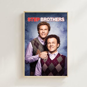 Step Brothers (2008)-- Poster de filme (estilo regular) impressões de arte, decoração para casa, pôster de filme vintage, pôster de arte para presente, pôster de tela